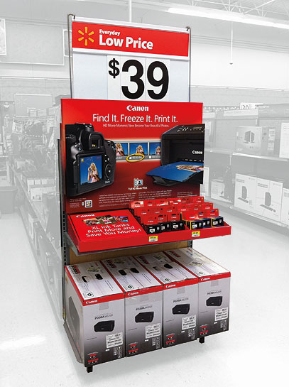 Walmart Canon display