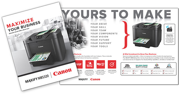 Canon Maxify Large Vertical Market Brochure